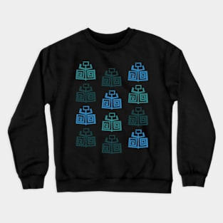 Abstract Minimalist Anchors (Greek Pattern) Crewneck Sweatshirt